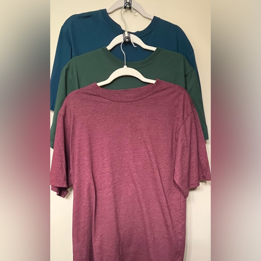 3 BCG Men's Styled Cotton Crew T-shirt size large